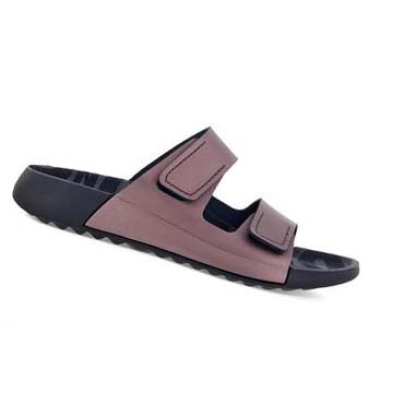 Women's Ecco 2nd Cozmo Two Band Sandals Purple | Canada 164TCE